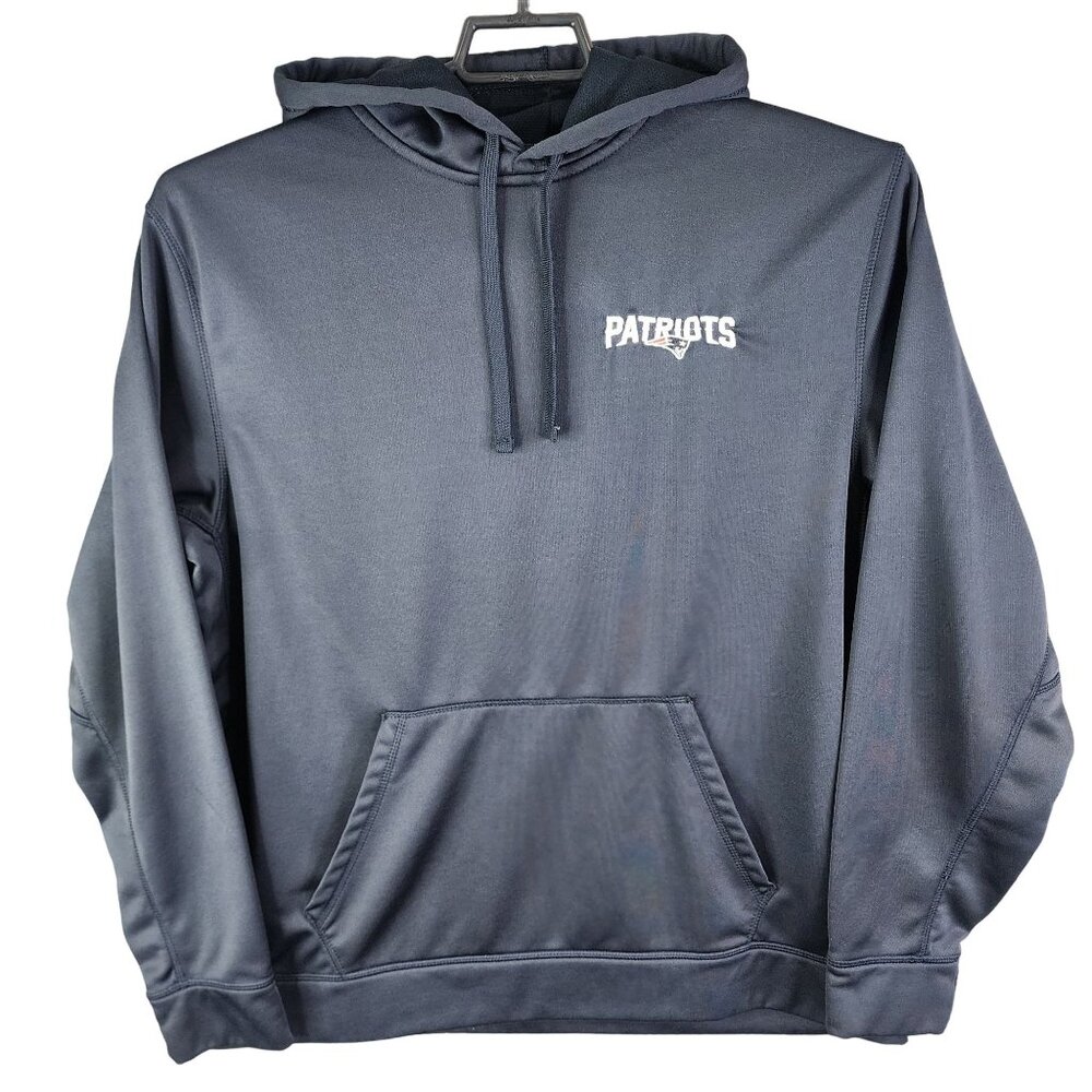 Mens Dunbrooke Dark Gray New England Patriots Pullover Hoodie Long Sleeve XL